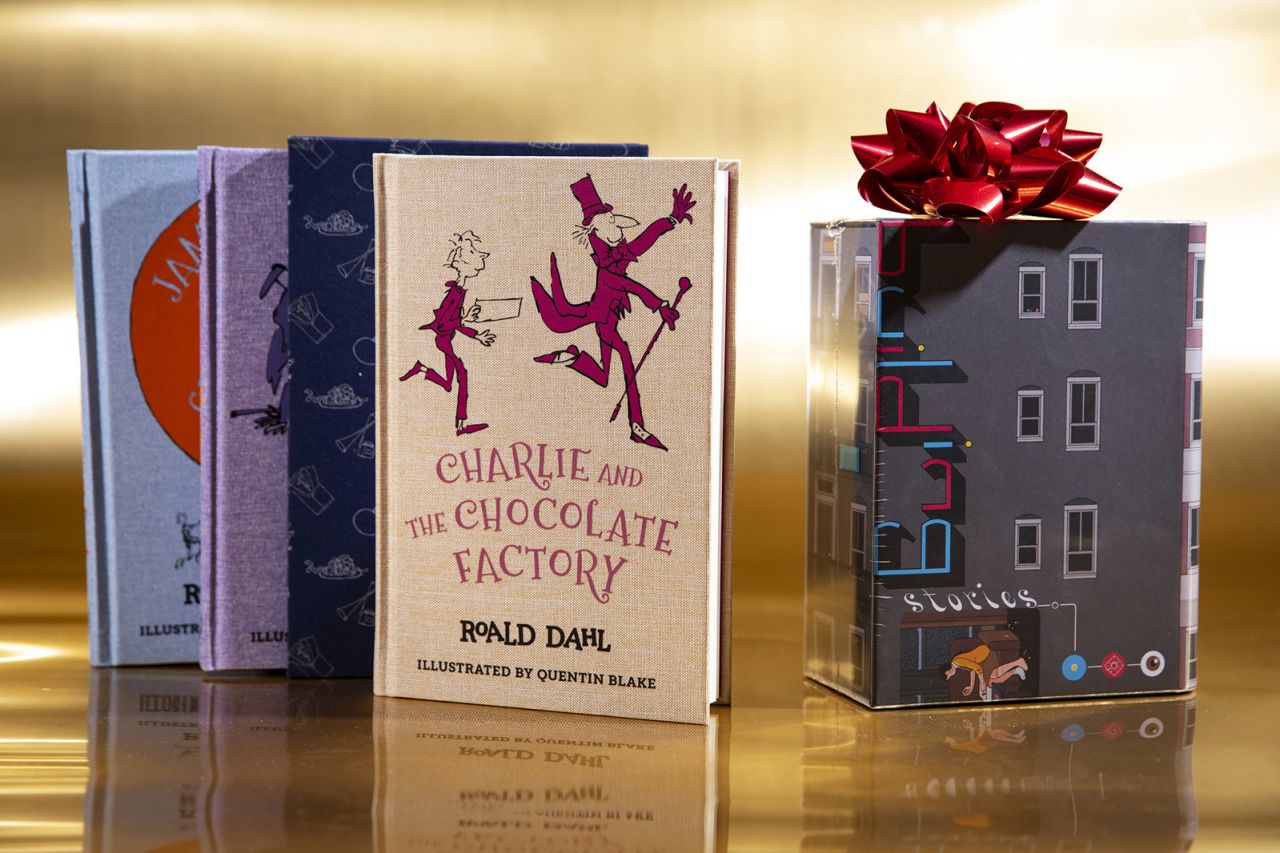 A box set of Roald Dahl classics including "Charlie and the Chocolate Factory." 