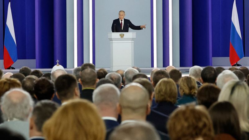 Putin rails against West in combative speech on Ukraine | CNN