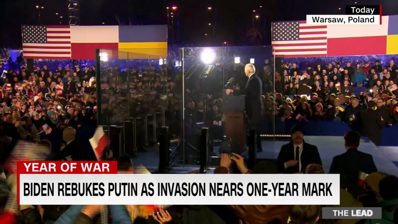 President Biden’s speech in Poland strongly rebukes Russian President Putin as the war in Ukraine nears the one-year mark | CNN