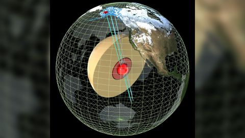 The study team was able to detect the "innermost inner core" by analyzing the speed of seismic waves traveling through it in different directions.