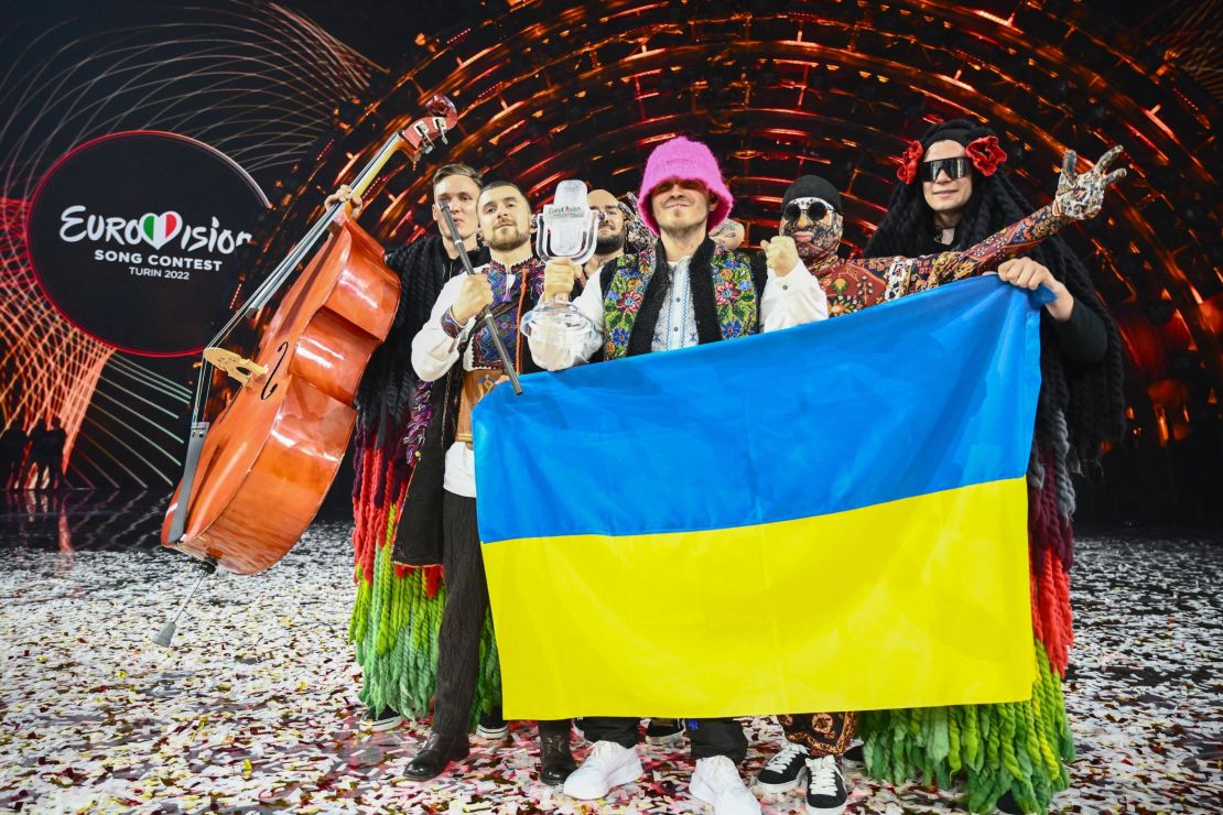 Ukraine's "Kalush Orchestra" won the Eurovision Song contest last year, but were unable to stage this year's event due to Russia's invasion.