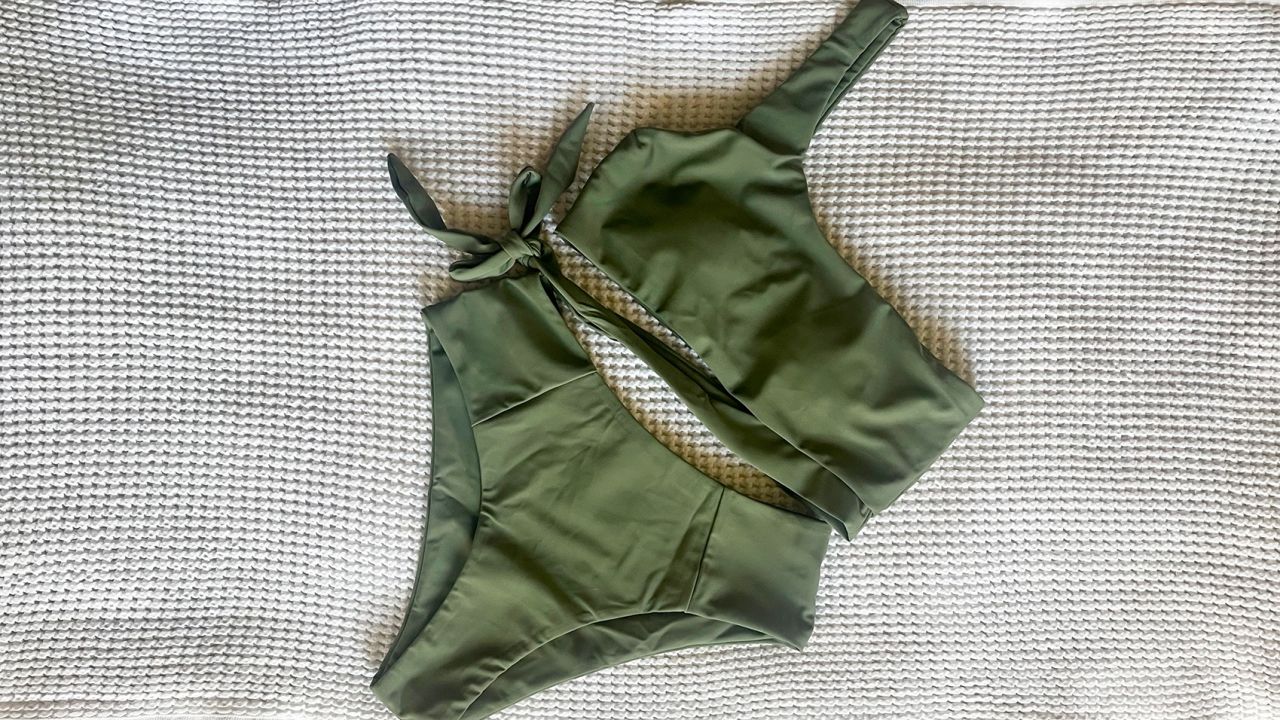Shape Bright Green Super High Waist Bikini Bottom