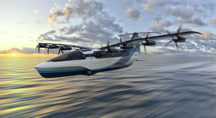 For coastal areas, REGENT is creating an entirely new mode of transportation called seaglider, which is part-boat, part-plane, and all-electric. The company's Viceroy, pictured here in a rendering, is a 12-passenger seaglider with a current range of <a href="index.php?page=&url=https%3A%2F%2Fwww.regentcraft.com%2Fseagliders%2Fviceroy" target="_blank" target="_blank">160 nautical miles</a>. It's expected to enter service by 2025.