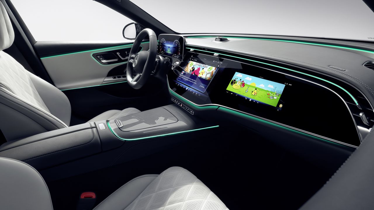 Angry Birds will be one of the applications available in the new Mercedes-Benz E-class.