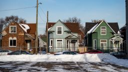 Detroit, MI - February 1: Homes in Southwest Detroit. 