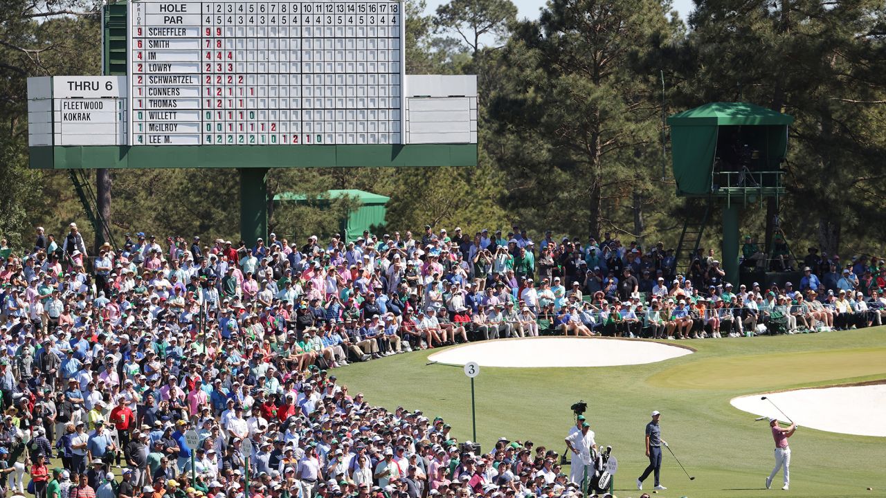 Smith in action at the 2022 Masters.