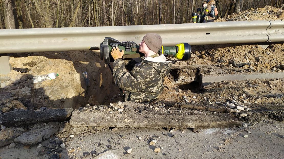 Despite being a volunteer, Fursin found himself close to the frontlines and was trained to use anti-tank weapons.