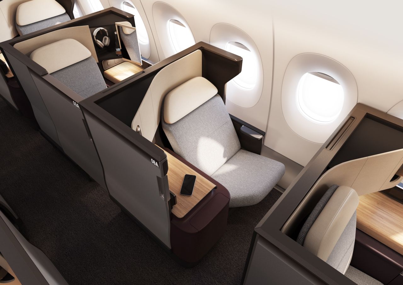 <strong>Business Suites: </strong>For the first time, Qantas will add a sliding door to its business class seats for added privacy. The suites will include a 25-inch-wide chair that can be reclined into a two-meter-long bed.