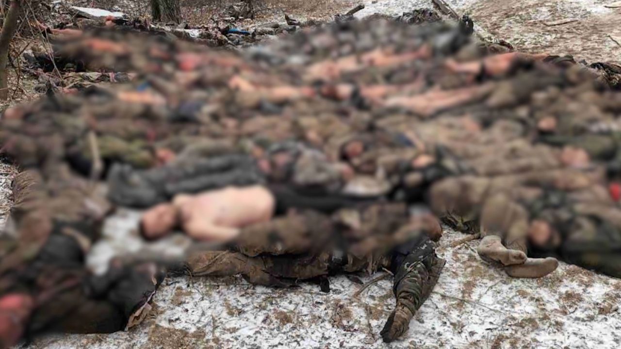 Prigozhin posted a photo showing dozens of dead Wagner fighters, blaming "shell starvation" and lack of ammo supplies.