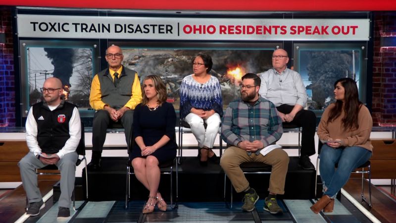 NextImg:Key takeaways from CNN town hall on toxic train disaster in East Palestine, Ohio | CNN