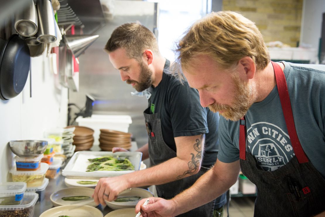 Daniel Jacobs, chef and restaurant owner, and his business partner Dan Van Rite, in 2017.