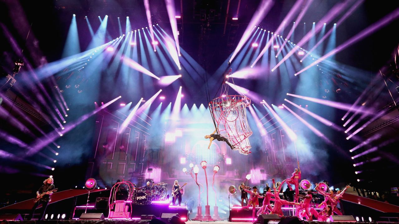 Pink performing in Texas in 2019. She'll kick off her 