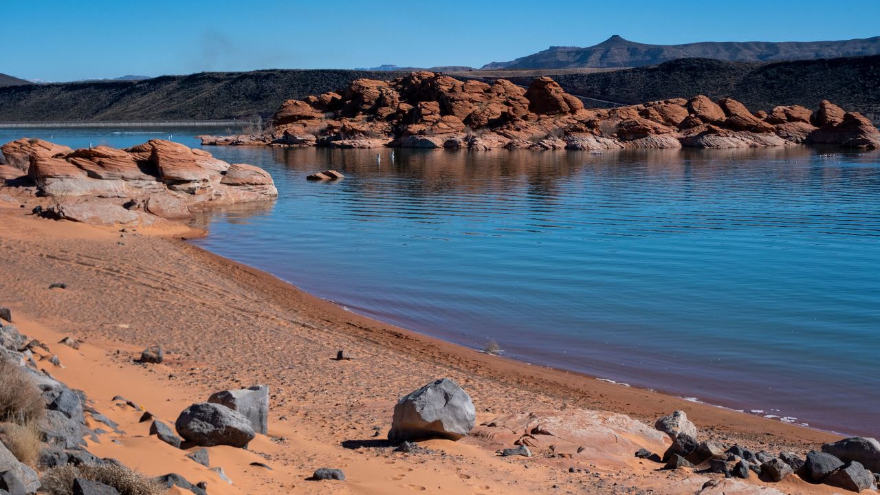 The Lake Powell Pipeline would supply water to Utah's Sand Hollow Reservoir, pictured here.