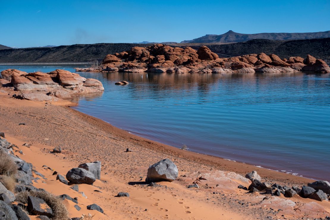 The Lake Powell Pipeline would supply water to Utah's Sand Hollow Reservoir, pictured here.