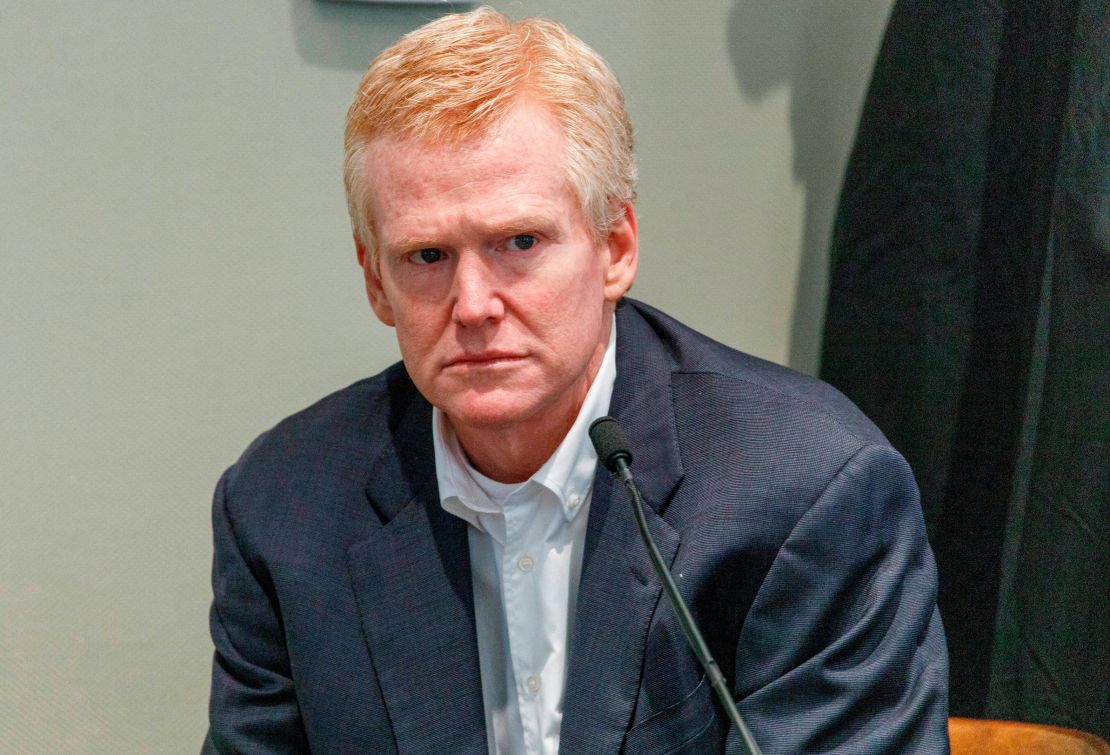 Alex Murdaugh testifies Thursday at  the Colleton County Courthouse in Walterboro, South Carolina. 