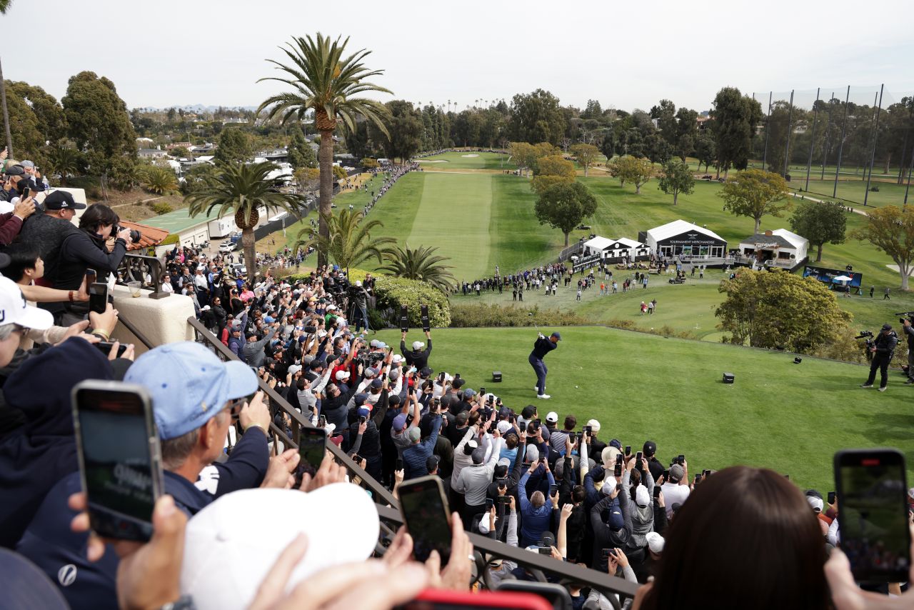 //www.cnn.com/2021/02/23/golf/gallery/tiger-woods/index.html" target="_blank">Tiger Woods</a> tees off at the Genesis Invitational, a PGA Tour event in Pacific Palisades, California, on Thursday, February 16. It was his <a href="https://www.cnn.com/2023/02/20/golf/jon-rahm-tiger-woods-genesis-invitational-spt-intl/index.html" target="_blank">first competitive outing since July</a> and his first non-major appearance since October 2020. Following his final round, Woods said his goal from now on is to play the four majors every year, but he doesn't expect "to play too much more than that." He told CBS, "My body and my leg and my back just won't allow me to play much more than that anymore."