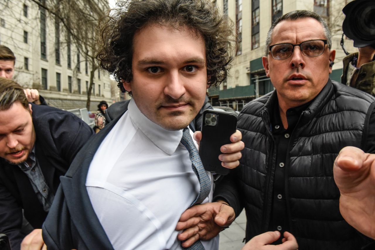 Sam Bankman-Fried, the founder of crypto trading platform FTX, walks away from a courthouse in New York on Thursday, February 16. Bankman-Fried pleaded not guilty last month to eight federal counts of fraud and conspiracy. He has repeatedly acknowledged missteps as the head of FTX, but <a href="https://www.cnn.com/2023/02/16/business/ftx-bankman-fried-bail-hearing/index.html" target="_blank">he denies committing fraud</a>. After his arrest in December, he was released on a $250 million bond.