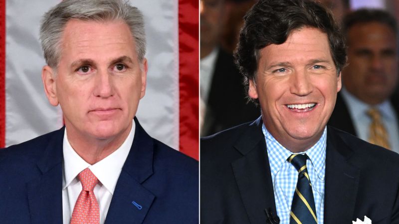 Kevin McCarthy gives Tucker Carlson access to Jan. 6 footage - Los Angeles  Times