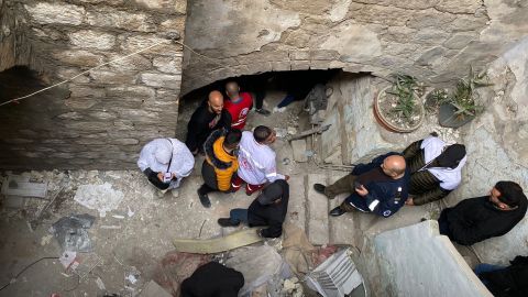 The aftermath of the scene in Nablus, where an Israeli raid left at least 11 Palestinians dead.