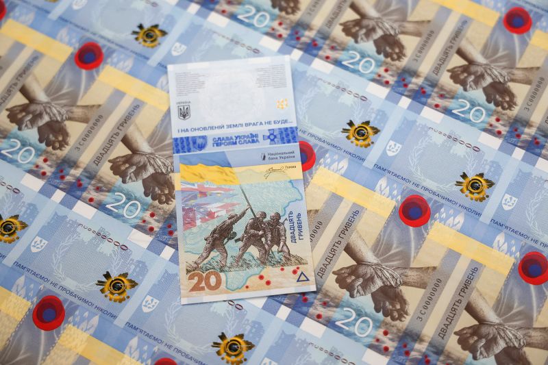 Ukraine unveils banknote to mark one year since Russia s full