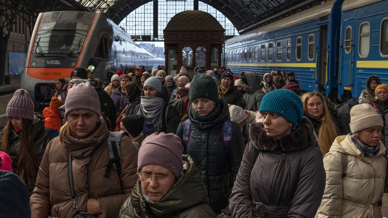 <strong>Safe passage: </strong>Ukraine Railways carried around 4 million refugees to safety in 2022.