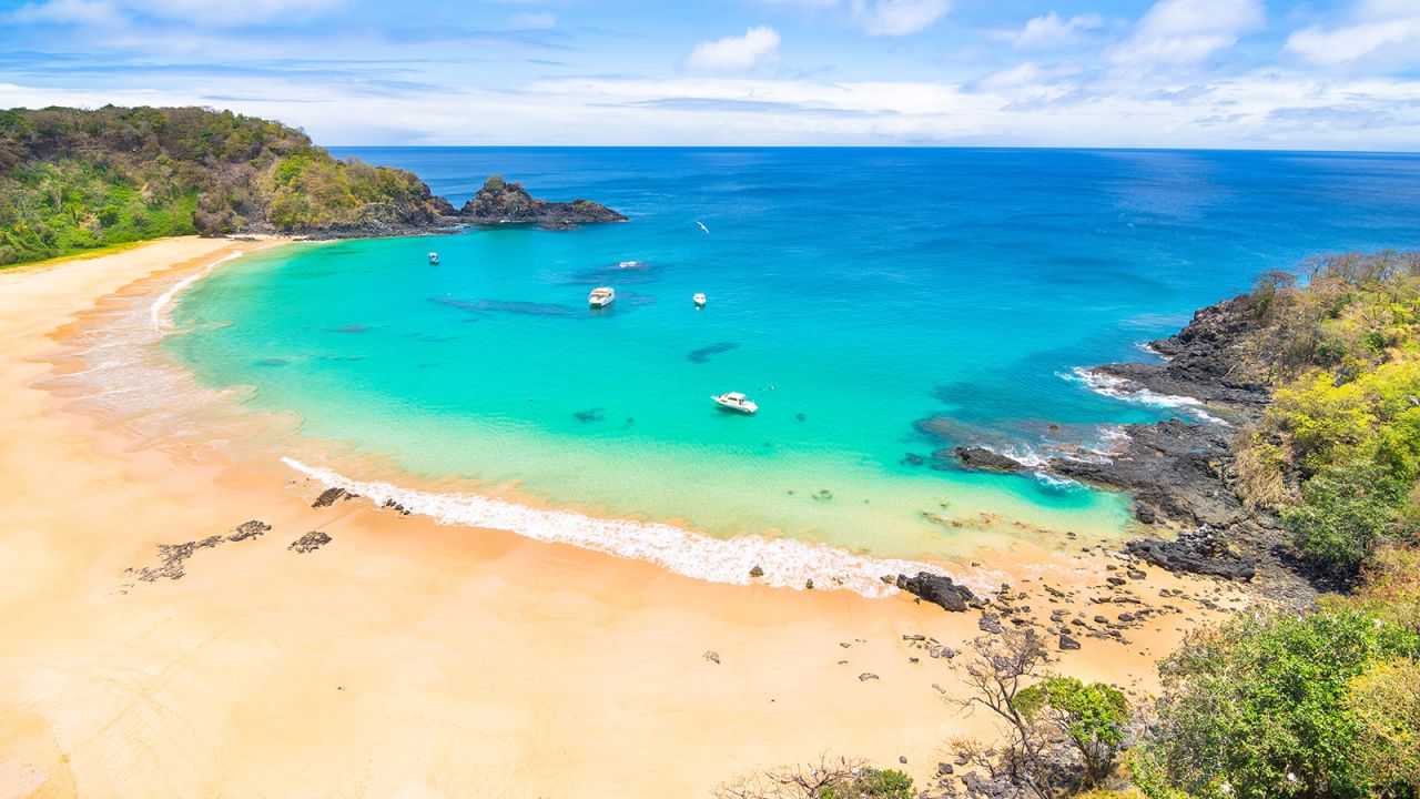 <strong>1. Baía do Sancho, </strong><strong>Fernando de Noronha, Brazil:</strong> Baía do Sancho may not be easy to reach, but it is the world's best beach, according to a 2023 ranking from Tripadvisor.