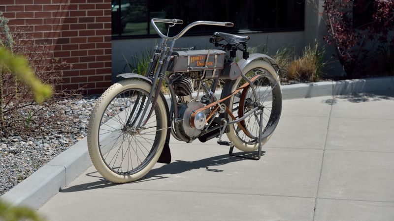Century-old Harley-Davidson sells for record-breaking