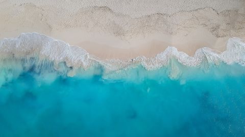 What's not to love about this striking contrast at Grace Bay Beach in Turks and Caicos?  It is No. 5 on the list of the world's best beaches in 2023.