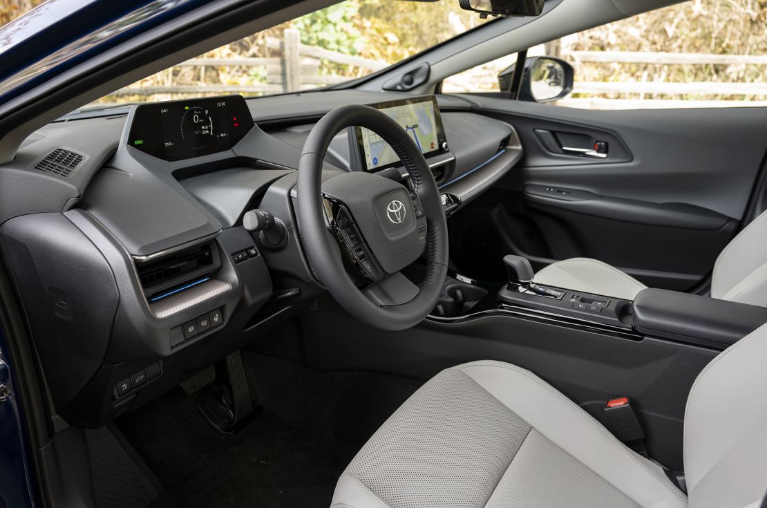 The new Prius's interior design is more "normal" than past models, but still attractive.