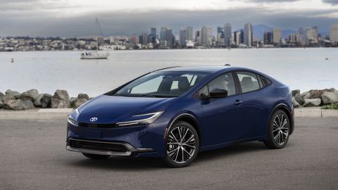 Toyota's new Prius has a lower, sleeker design.