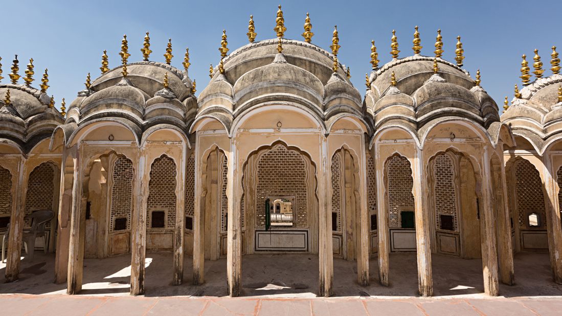 <strong>Palace within a palace: </strong>An inner courtyard in the Palace of Winds. To experience its cooling effects firsthand, head inside Jaipur's City Palace -- it's located on the edge of the palace grounds.  
