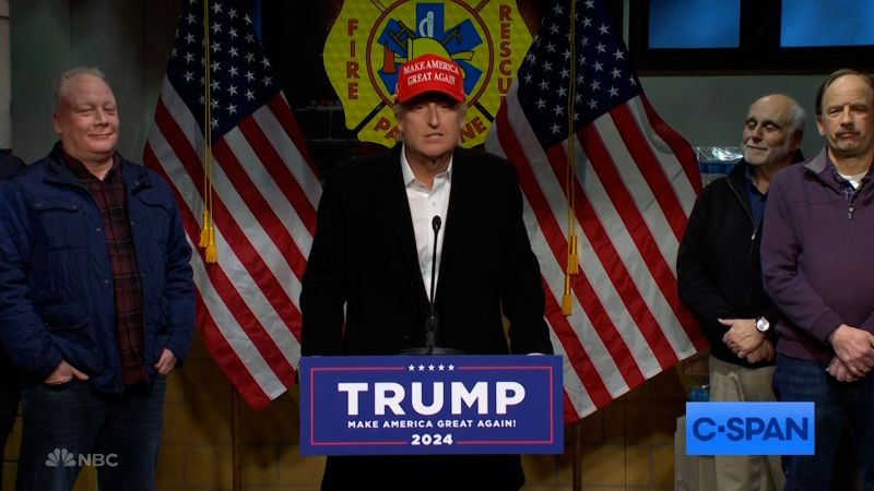NextImg:'SNL' targets Trump's visit to East Palestine | CNN Business