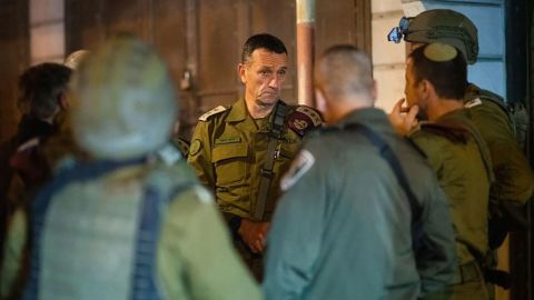 The IDF said it assessed the situation on Sunday night, with Chief of Staff Herzi Halevi pictured sending reinforcements to the West Bank.