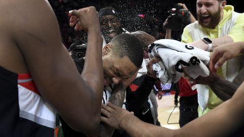 Any postgame celebrations for Lillard were cut short after he was picked for a drug test.