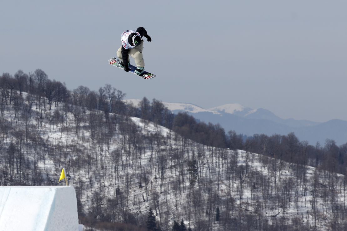 Brookes competing in Bakuriani, Georgia, on February 27.