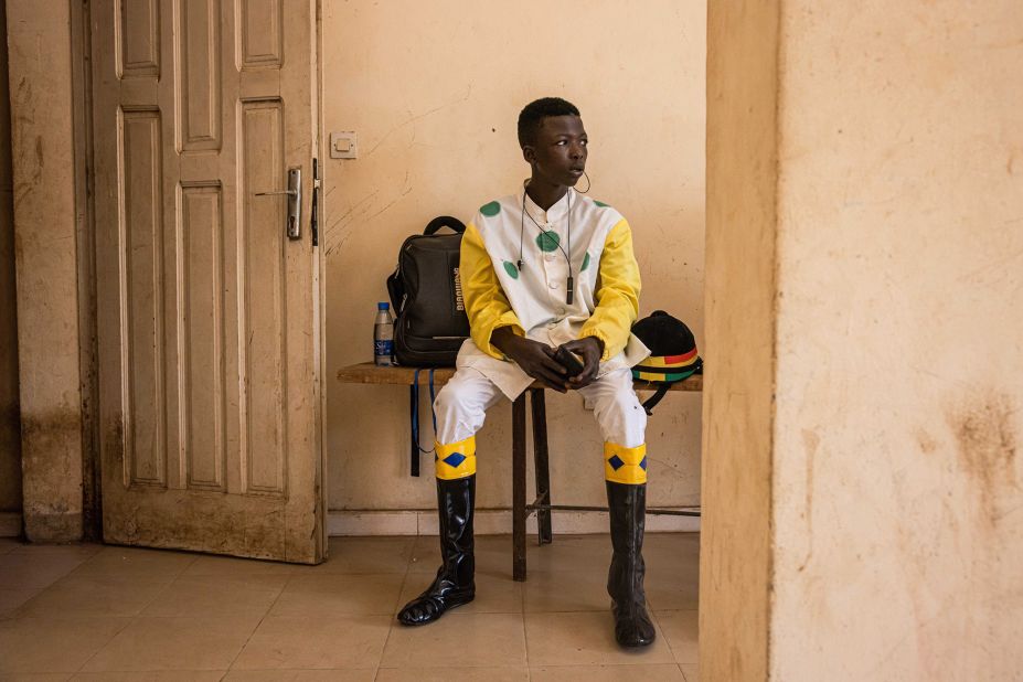 French photographer Thomas Morel-Fort was included for his series documenting the fortunes of a young Senegalese jockey, Fallou Diop.