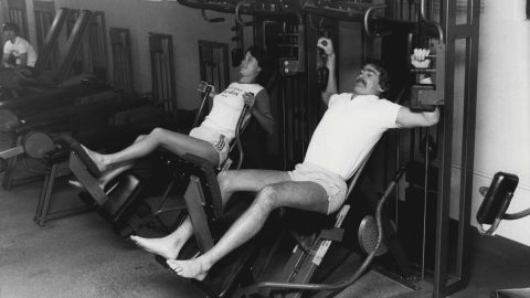 A Nautilus bodybuilding gym shown in 1983.