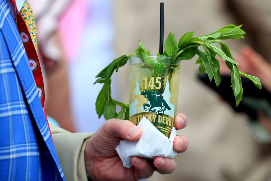 The mint julep has been a facet of the Kentucky Derby since the first hooves galloped the track of America's most famous horse race.  The drink combines mint and sugar, stirred with crushed ice and spirits such as bourbon and rum. It was made the event's official drink in 1939, but<a href="https://www.cnn.com/travel/article/cocktail-history-mint-julep-kentucky-derby/index.html" target="_blank"> its ties to the racetrack</a> date back to the early 1820s.