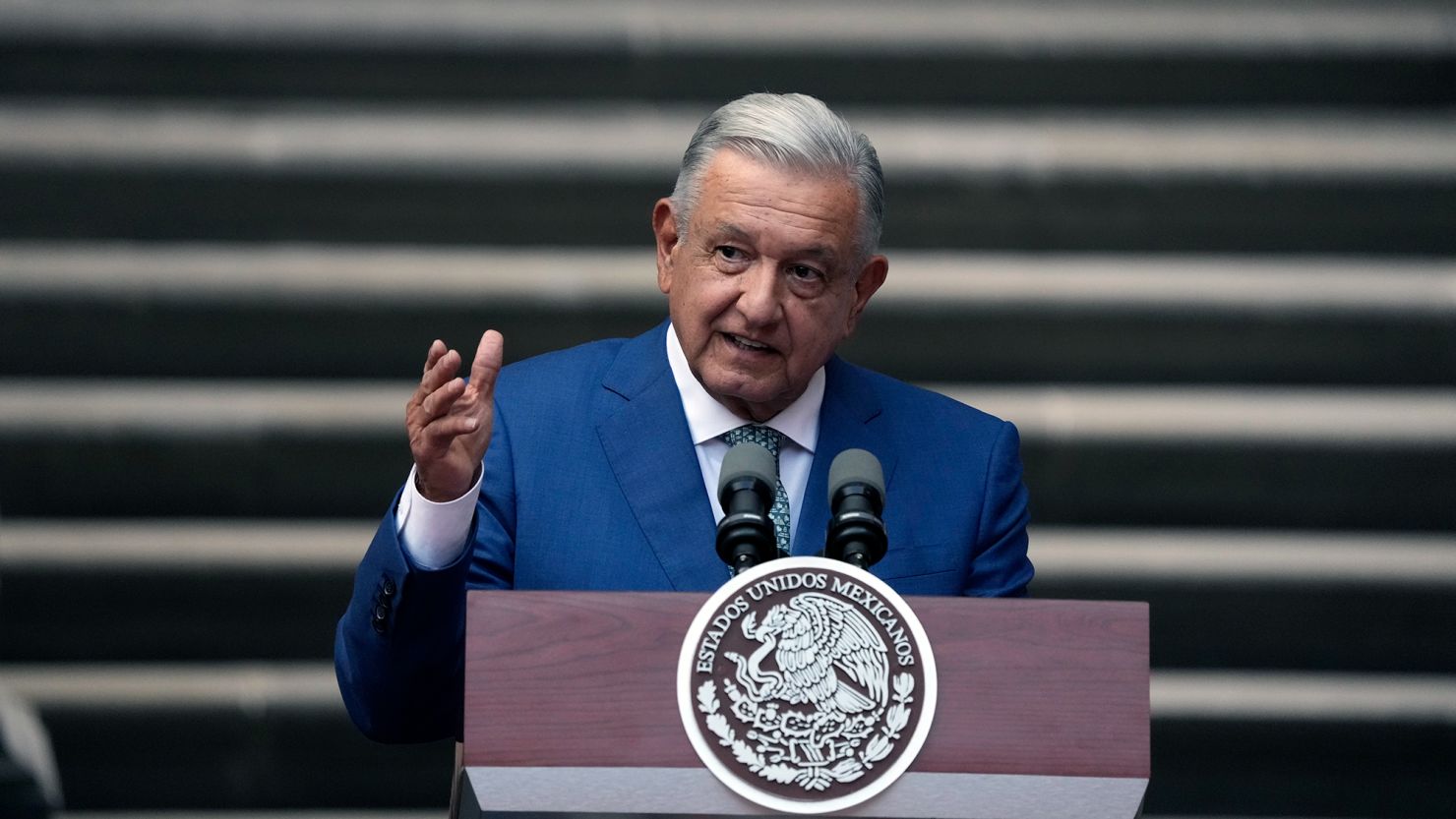 Sunday's protest comes ahead of Mexico's 2024 general election, which López Obrador cannot run in as the country's presidents are limited to one, six-year term. 