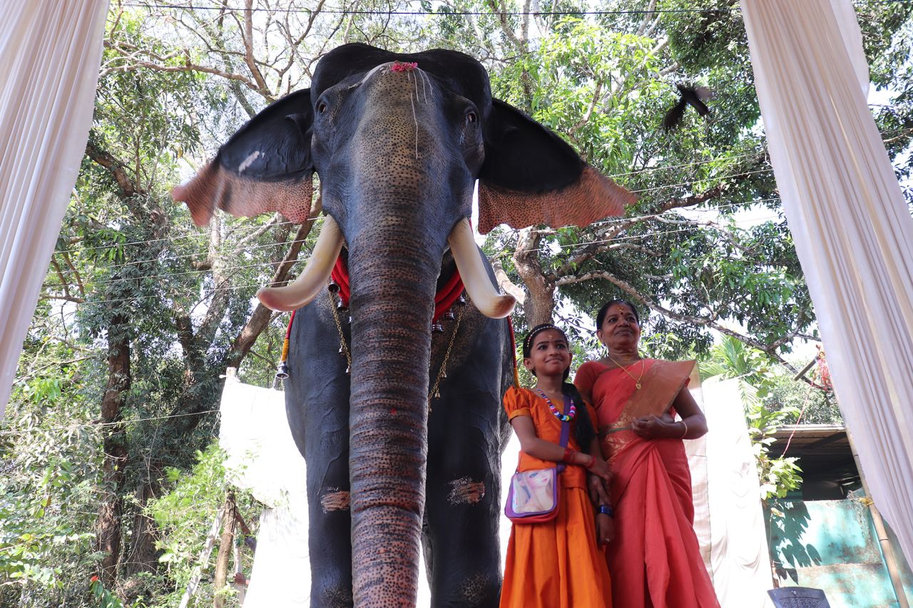 A temple in southern India inaugurated a robotic elephant on Sunday, after activists cautioned against the cruel practices involved when training animals for religious ceremonies.