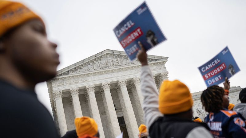 NextImg:26 million student loan forgiveness applications could be declined by the Supreme Court | CNN Politics