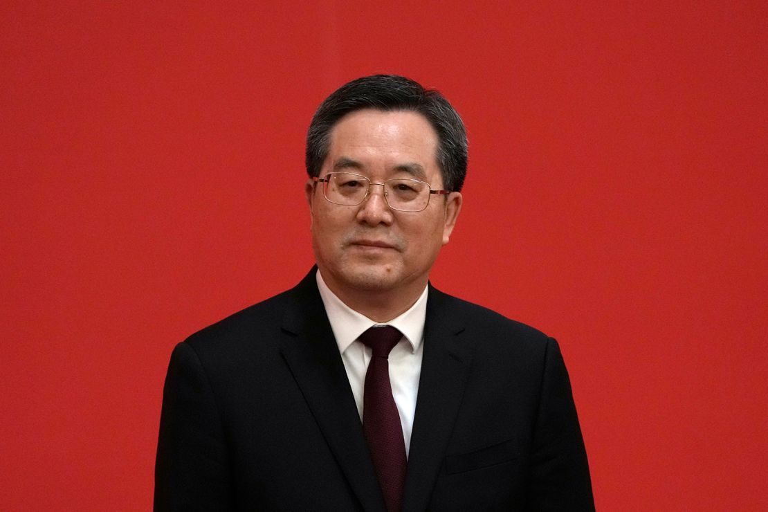 Ding Xuexiang attends an event to introduce new members of the Politburo Standing Committee at the Great Hall of the People in Beijing in October 2022. 