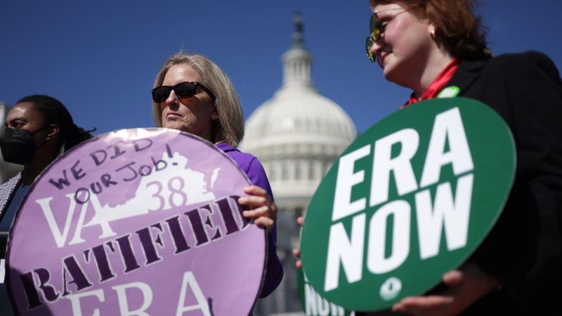 NextImg:Federal appeals court dismisses ERA case in another blow to legal fight for supporters | CNN Politics