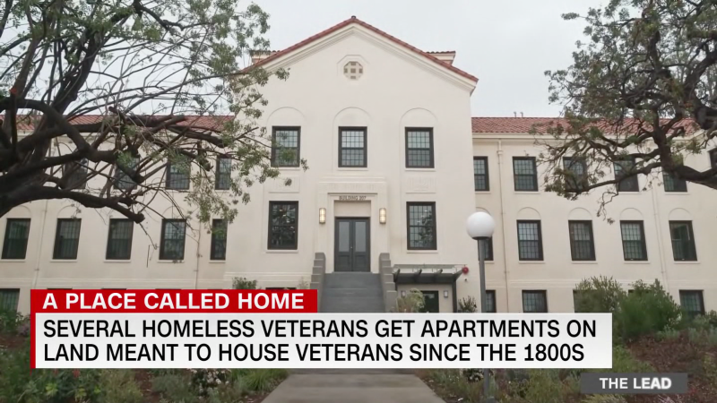 Several homeless veterans get apartments on land meant to house veterans since the 1800s | CNN