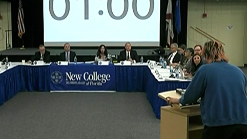 NextImg:Video: See college president's frosty reception after appointment from DeSantis-backed board members | CNN Politics