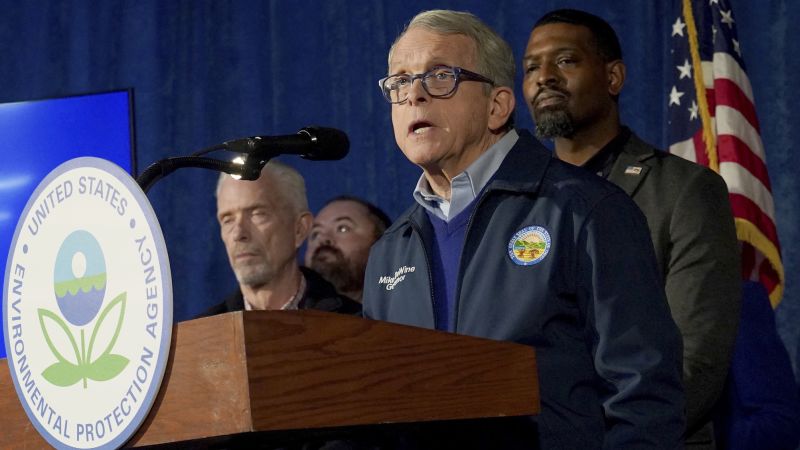 NextImg:Ohio Gov. DeWine set to visit toxic trail derailment site in East Palestine as removal of hazardous materials continues | CNN