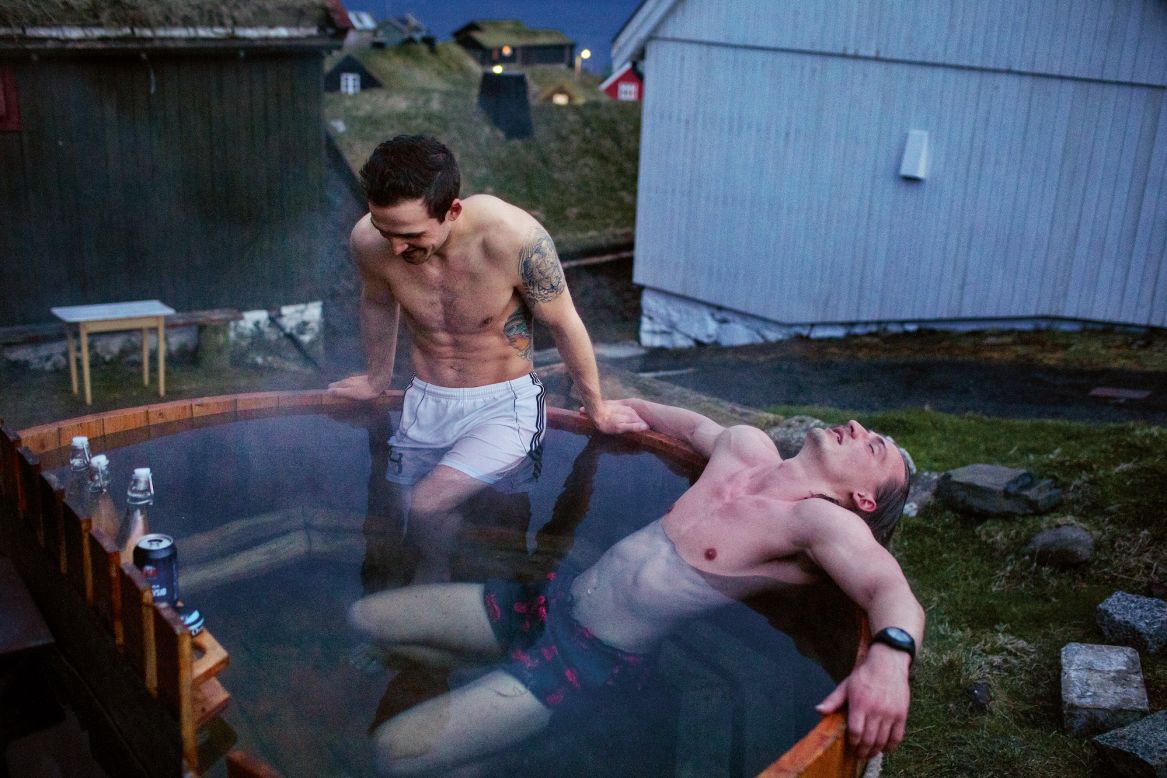 Rogni and Odin, aged 26 and 25 respectively, are among only a handful of people living in Mykines, the Faroes' westernmost island.