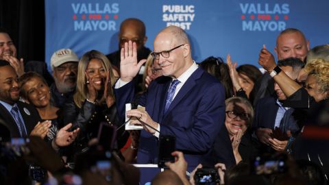 Former Chicago Public Schools CEO Paul Vallas speaks with supporters after forcing a mayoral runoff election during his election night gathering at City Hall Events on Tuesday, Feb. 28, 2023, in Chicago's West Loop. 