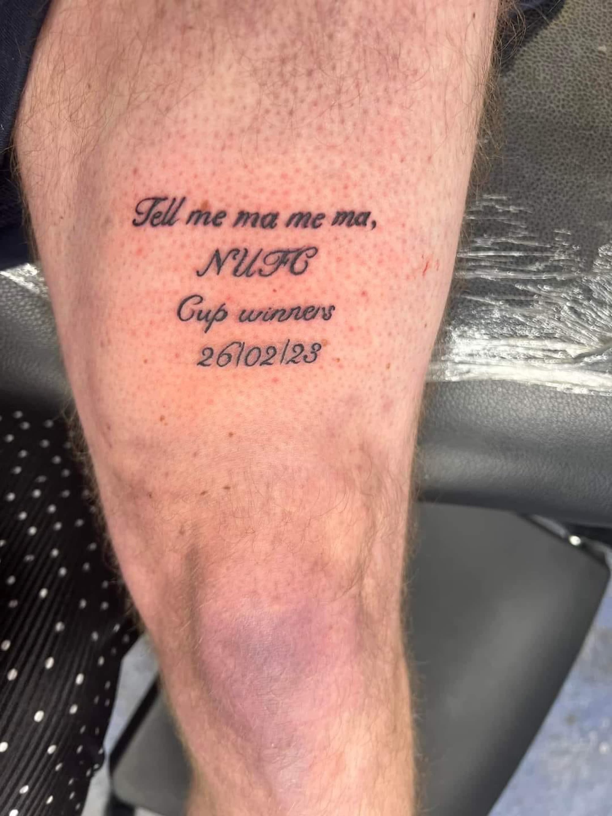 Newcastle United fan left red-faced after premature celebratory tattoo | CNN