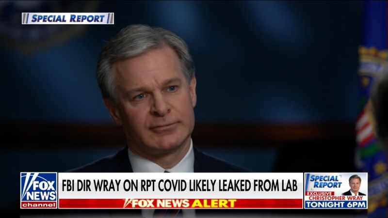 Hear FBI director remark on Covid lab leak theory